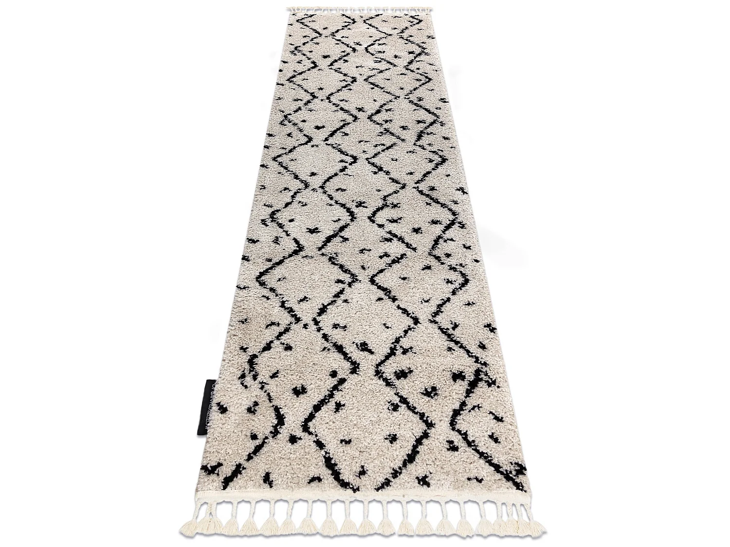 Tapijt, Vloerbekleding BERBER TETUAN B751 zigzag , crème - voor keuke 80x200 cm