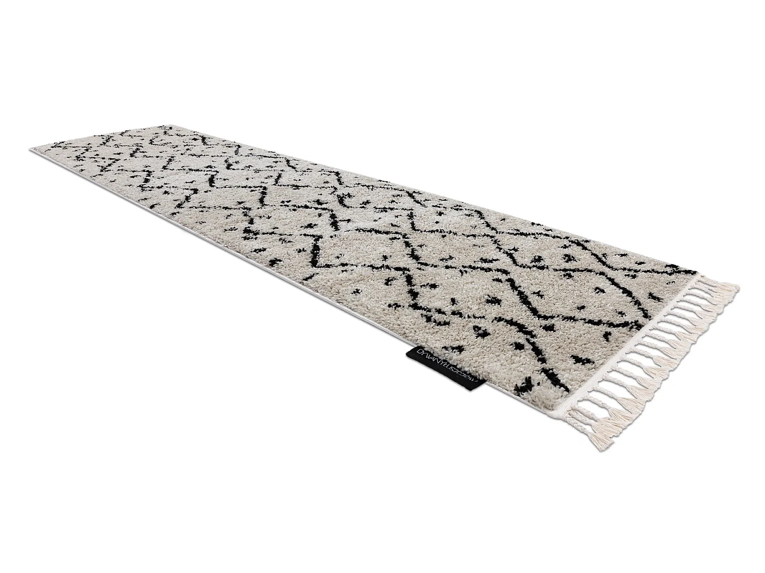 Tapijt, Vloerbekleding BERBER TETUAN B751 zigzag , crème - voor keuke 80x200 cm