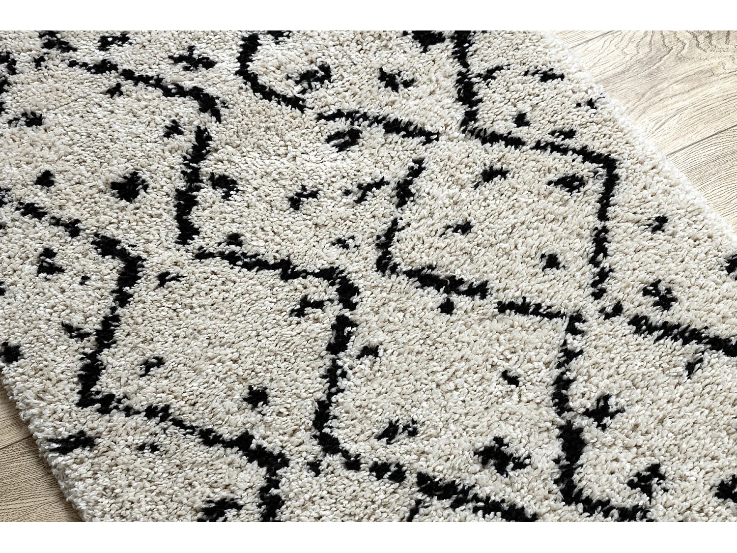 Tapijt, Vloerbekleding BERBER TETUAN B751 zigzag , crème - voor keuke 80x200 cm