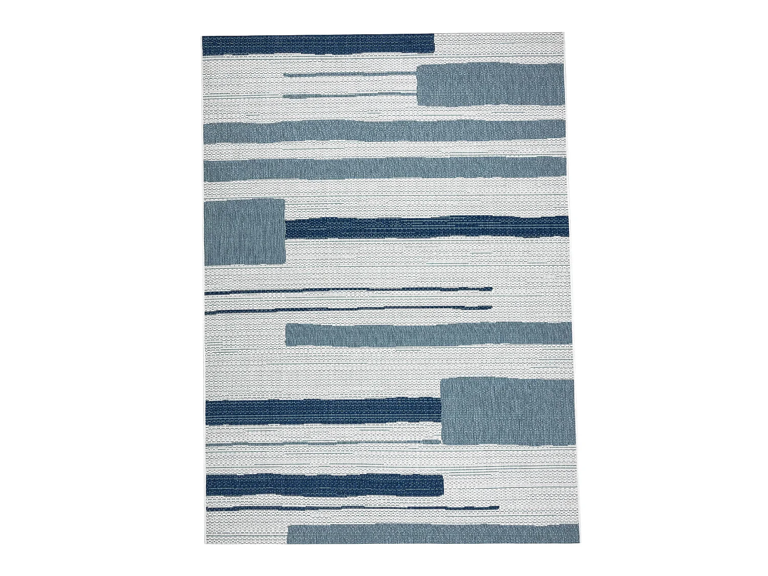 Tapis COLOR 19676369 SISAL lignes beige / bleu 120x170 cm
