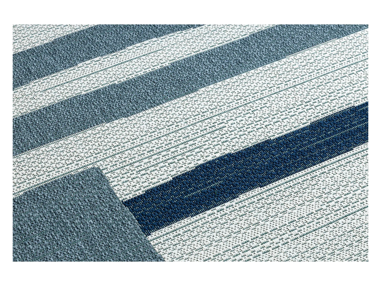 Tapis COLOR 19676369 SISAL lignes beige / bleu 120x170 cm