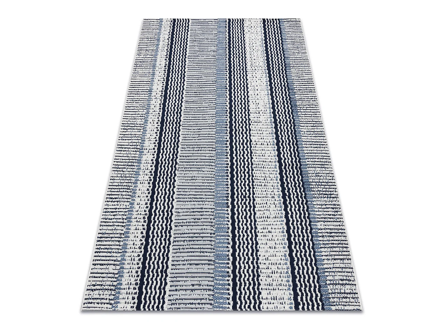 Tapis EN CORDE SIZAL COLOR 47276/396 Rayures Blanc 160x230 cm