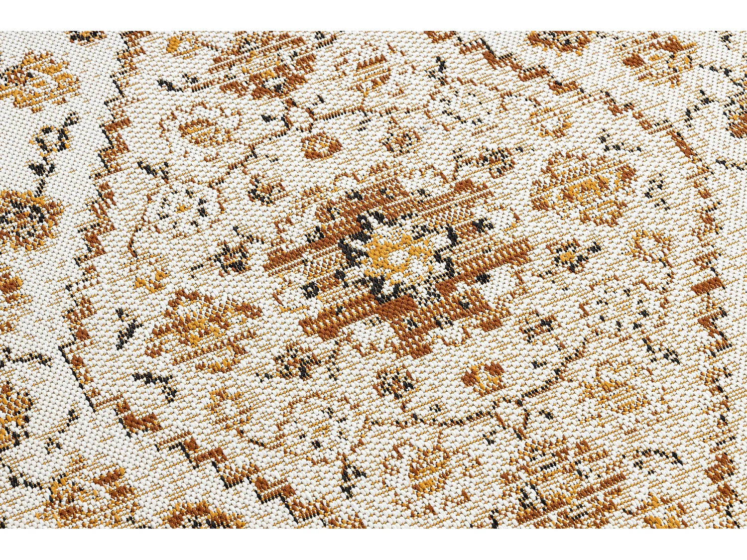 Tapis COLOR 19521460 SISAL ornement, cadre, cannelle - beige 160x230 cm