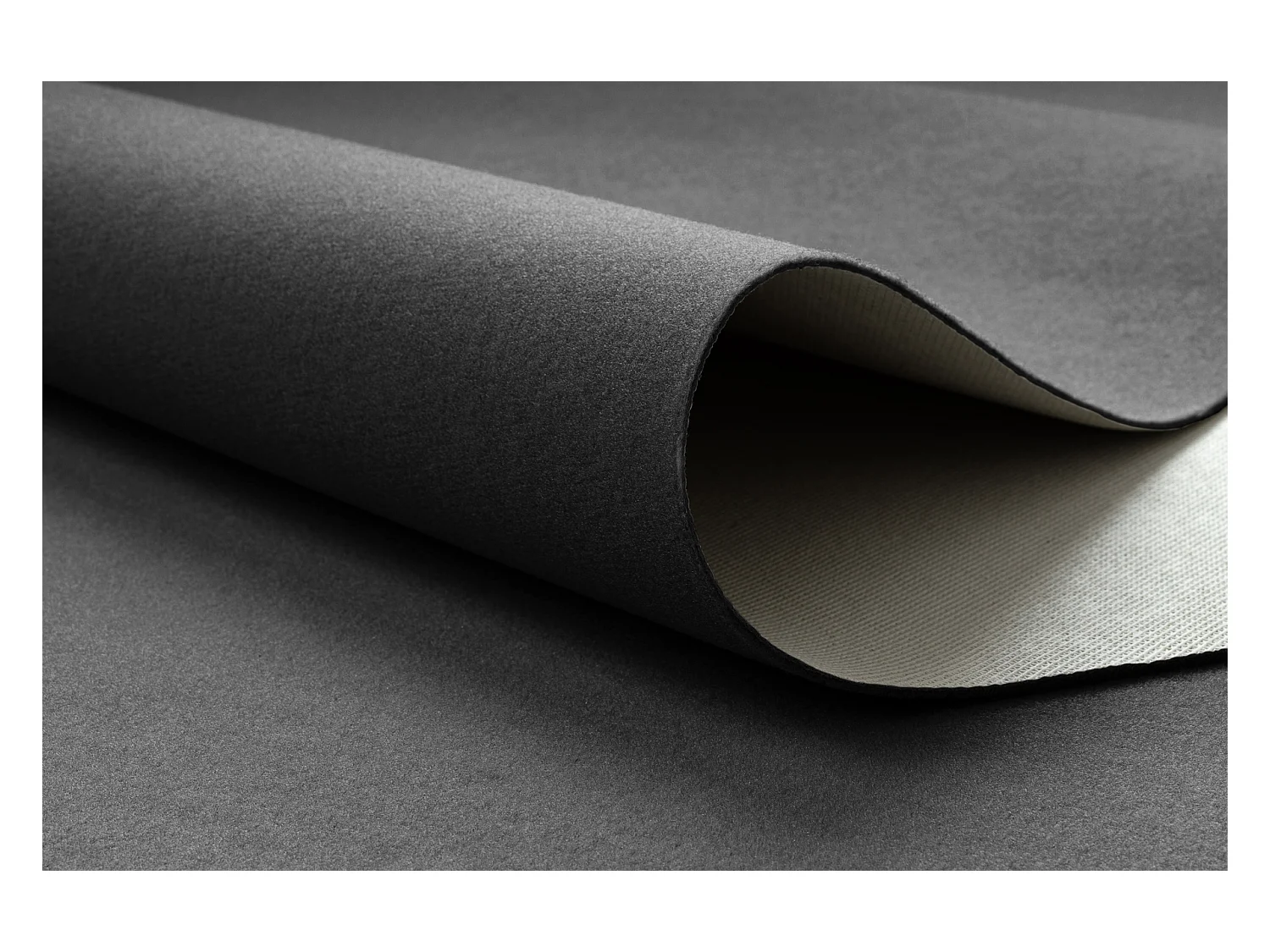 Tapis ANTIDÉRAPANT RUMBA 1897 couleur unique gris foncé 60x200 cm