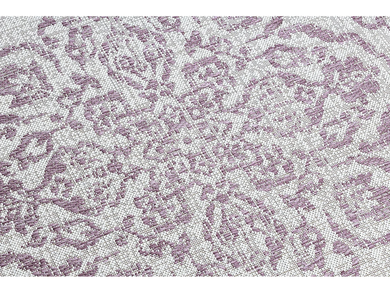 Tapis COLOR 47295260 SISAL ornement, cadre beige / violet  140x200 cm