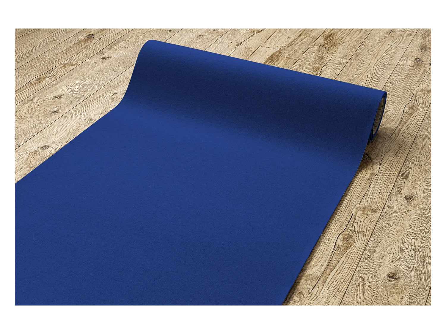 Tapijt met rubber bekleed RUMBA 1349 éénkleurig kobalt 150x200 cm