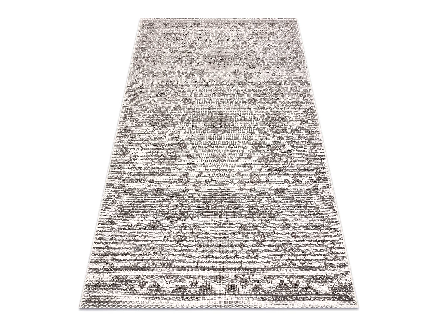 Tapijt Sisal SISAL COLOR 19521260 Ornament, kader beige  140x200 cm
