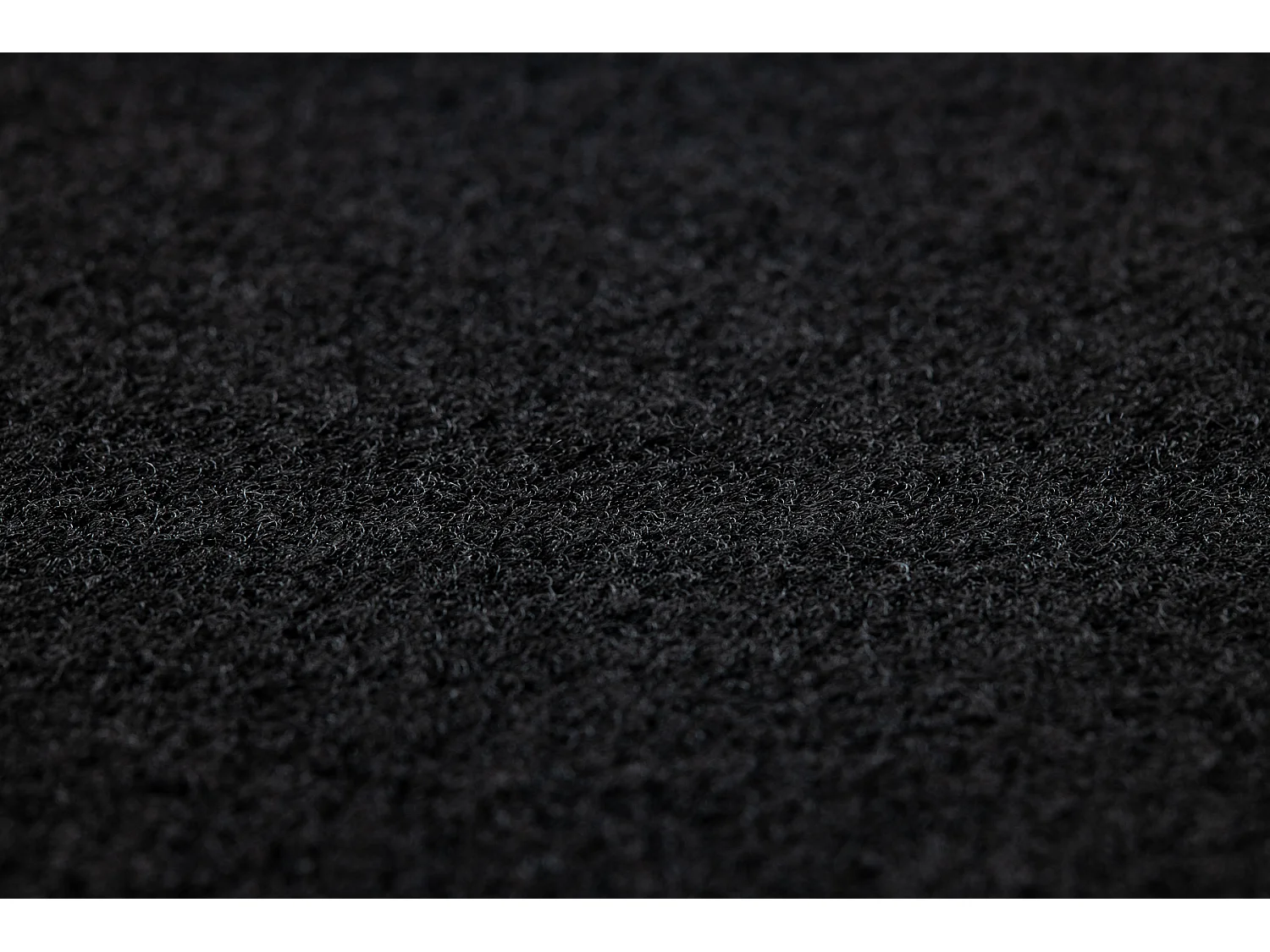 Tapijt met rubber bekleed RUMBA éénkleurig zwart 200x200 cm