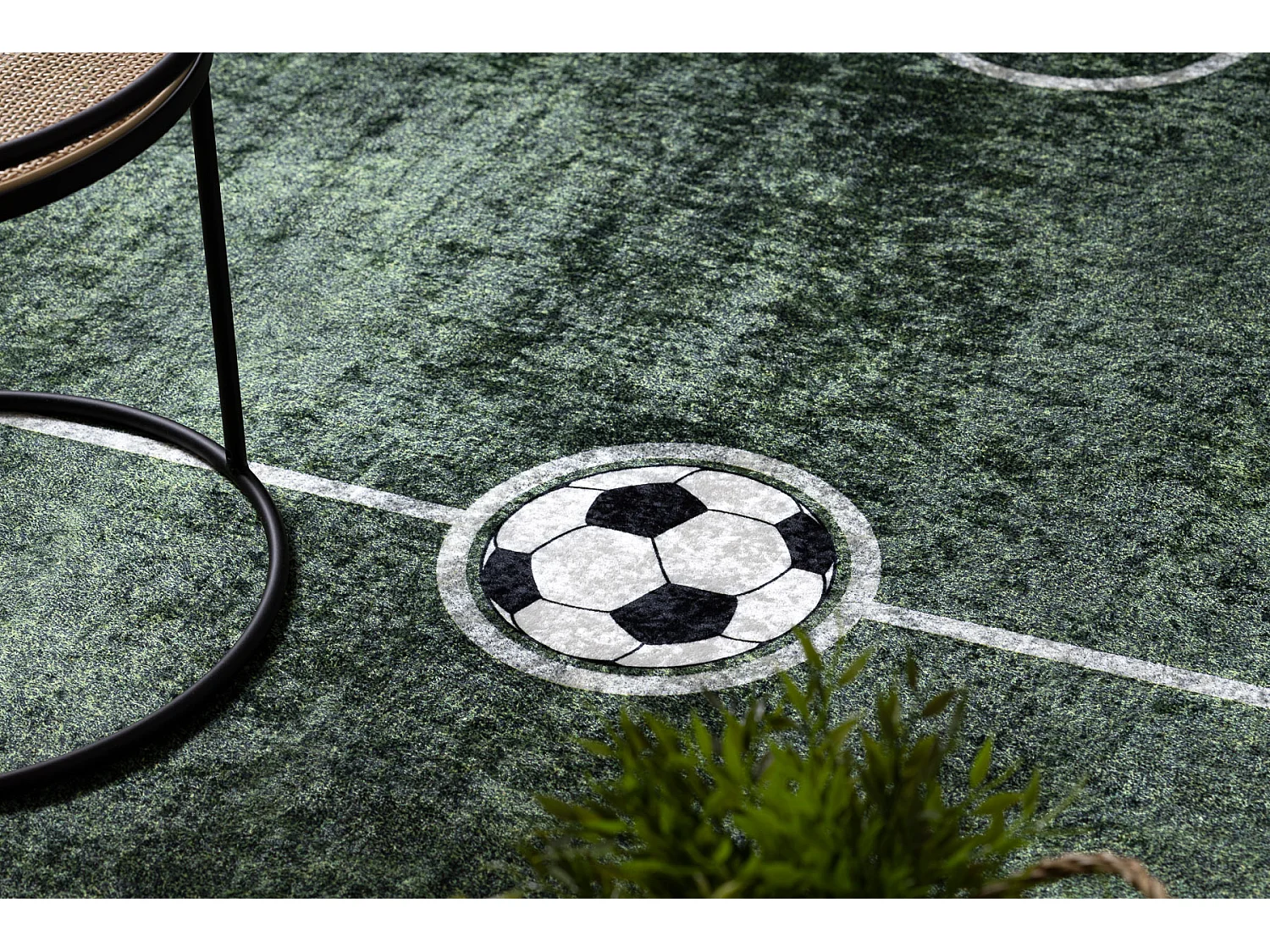 Tapis lavable BAMBINO 2138 Terrain, football pour les enfants antidér 80x150 cm