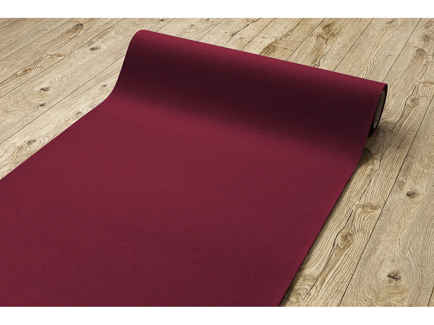 Tapis ANTIDÉRAPANT RUMBA 1375 couleur unique cerise 150x200 cm