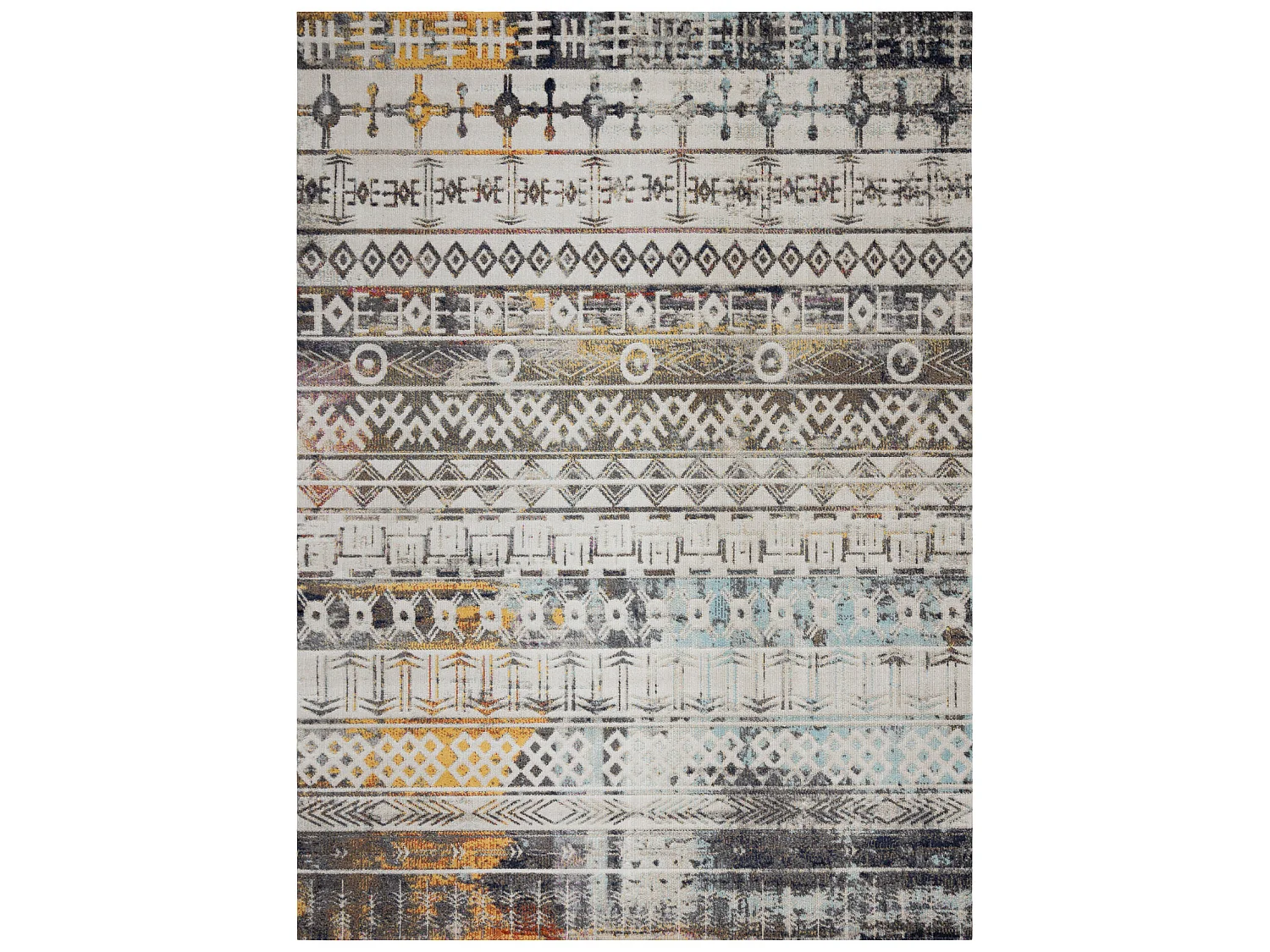 Modern tapijt MUNDO E0591 etnisch boho outdoor beige 120x170 cm