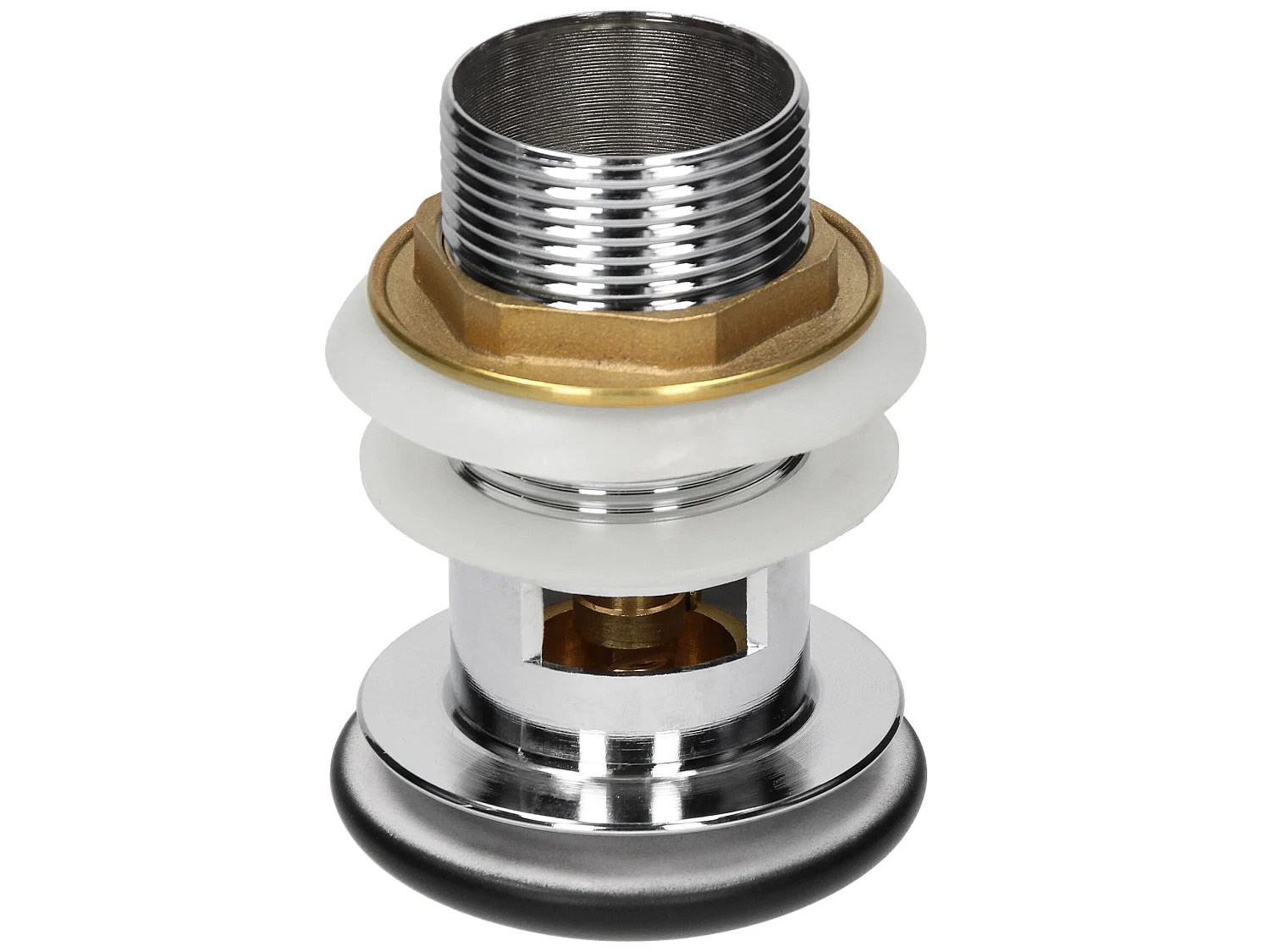 Lavabo á poser céramique noir trop-plein et garniture de vidage 415x365x130 mm