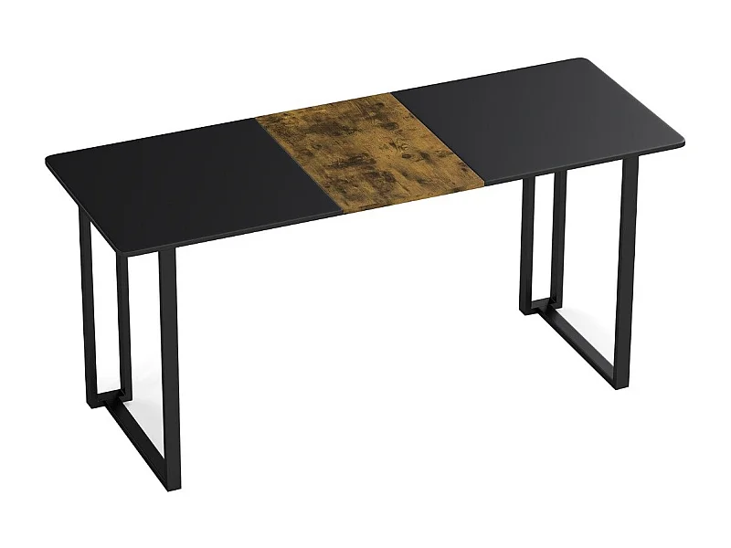 Scrivania per computer e ufficio, Grande scrivania 60 x 160 cm con struttura in metallo industriale e versatile per studio