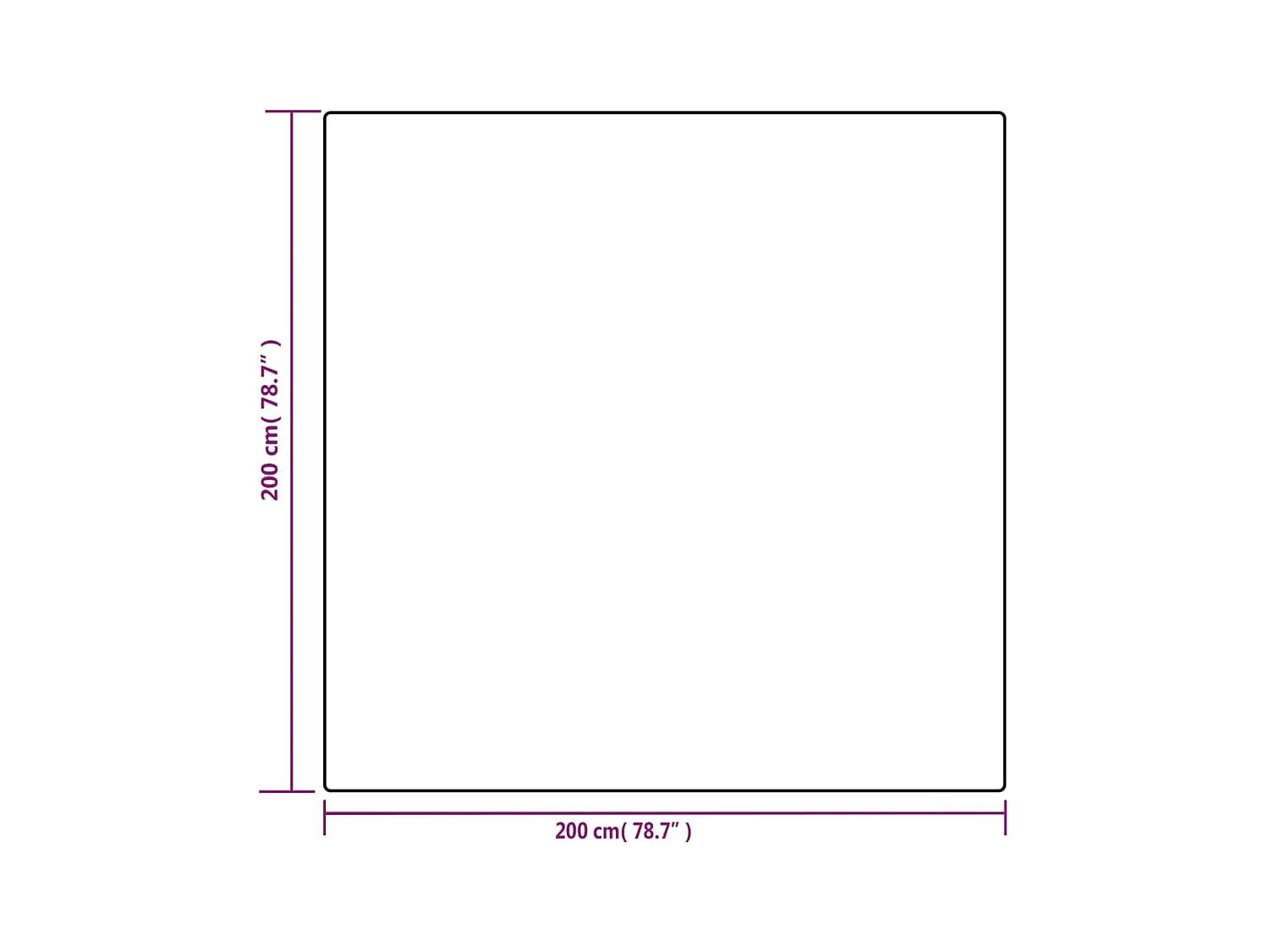 Couverture | Plaid lestée avec housse Gris 200x200 cm 13 kg Tissu