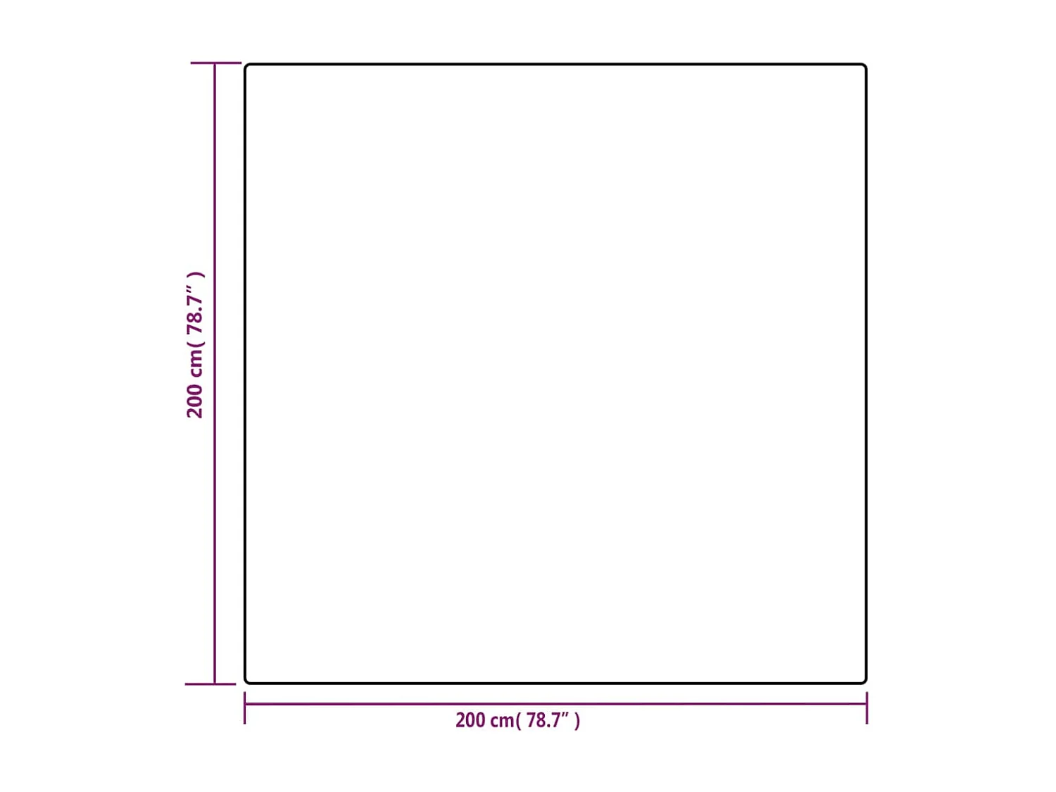 Couverture | Plaid lestée avec housse Gris 200x200 cm 13 kg Tissu