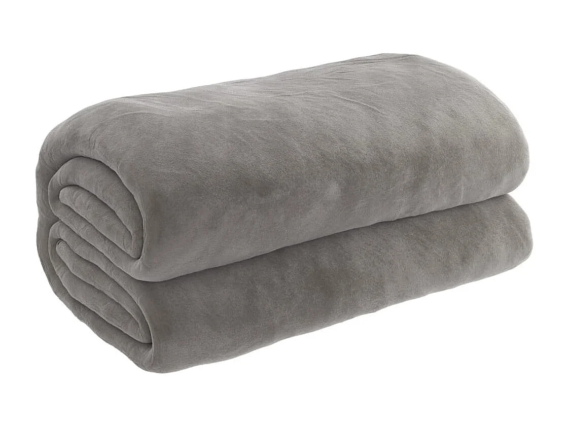 Couverture | Plaid lestée avec housse Gris 200x230 cm 9 kg Tissu