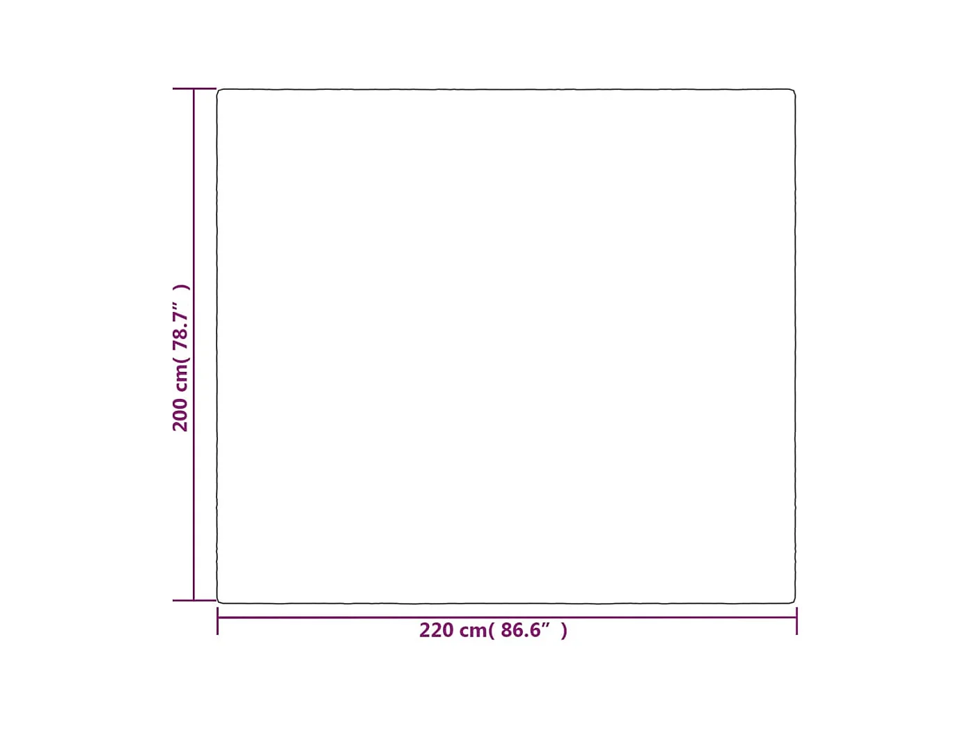 Couverture | Plaid lestée avec housse Gris 200x220 cm 9 kg Tissu