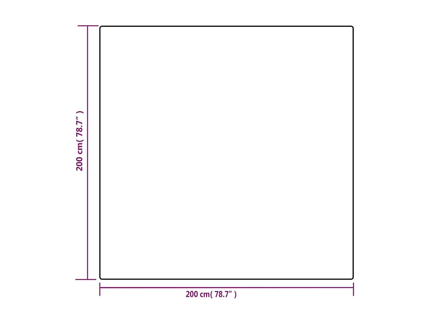 Couverture | Plaid lestée avec housse Gris 200x200 cm 9 kg Tissu