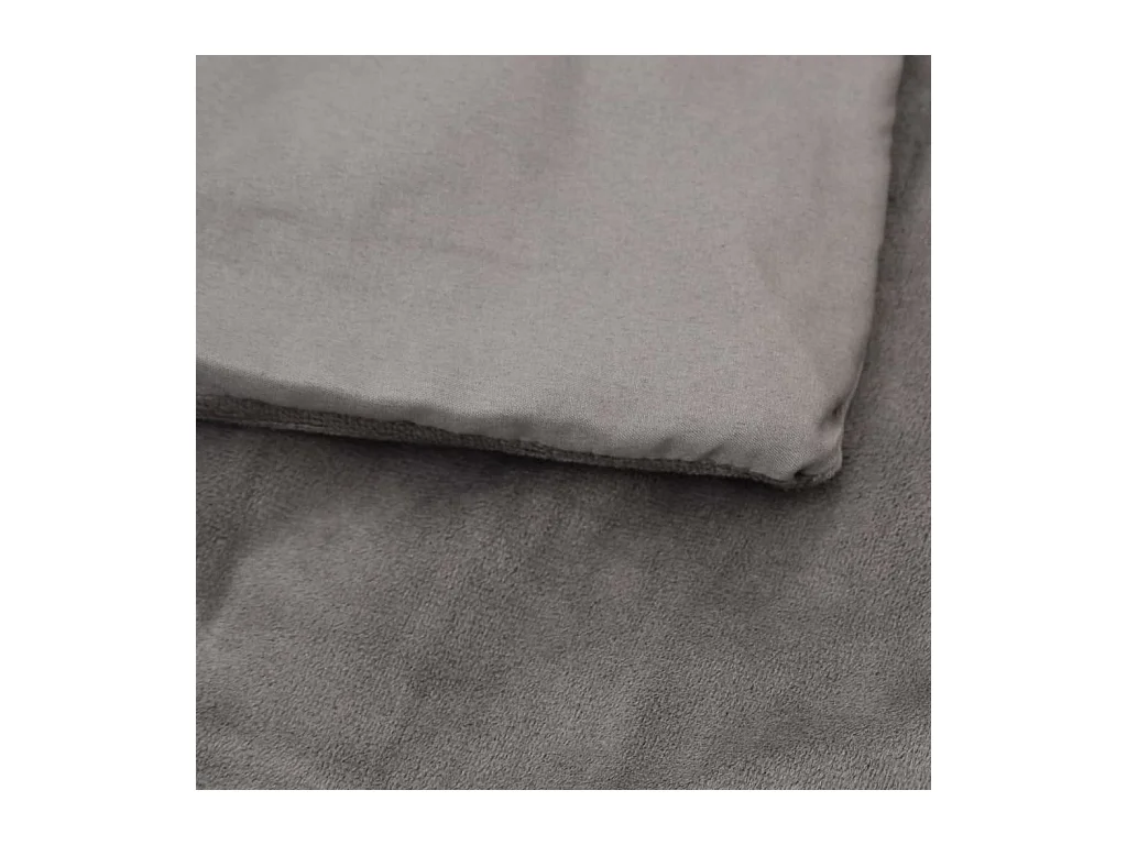 Couverture | Plaid lestée avec housse Gris 200x225 cm 9 kg Tissu
