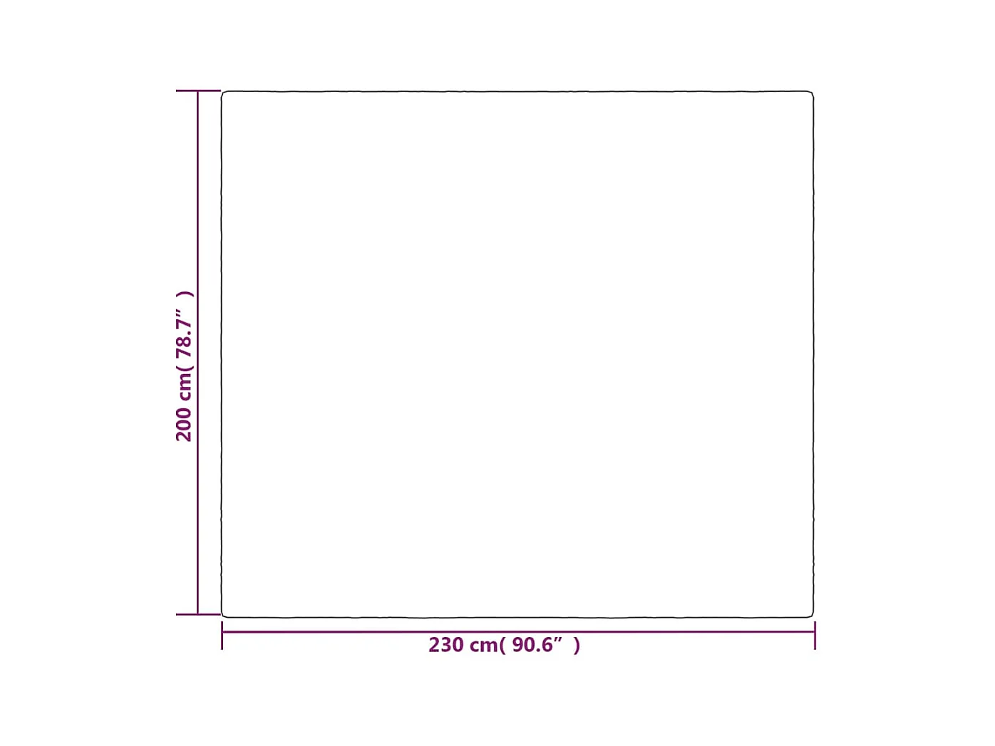 Couverture | Plaid lestée avec housse Gris 200x230 cm 13 kg Tissu