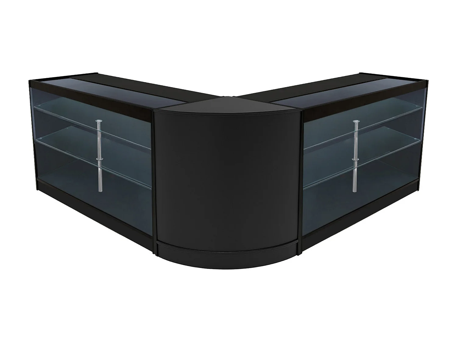 Helios LED Verkaufstheken-Set CM60 + K1500 (2 Stück) – Schwarz