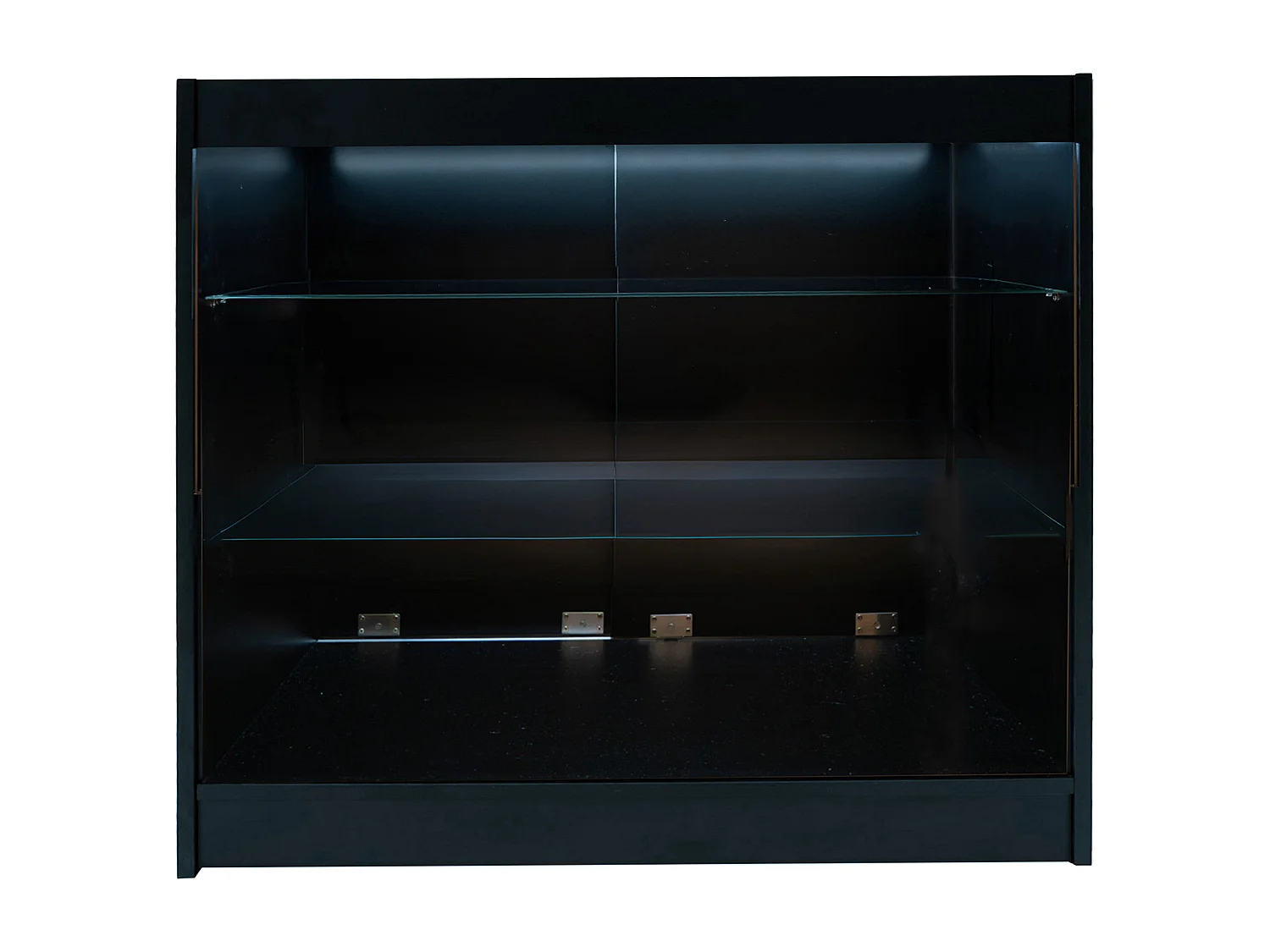 Set Banconi Nero Helios LED K1200 CM60 con Serratura e Vetrina Espositiva