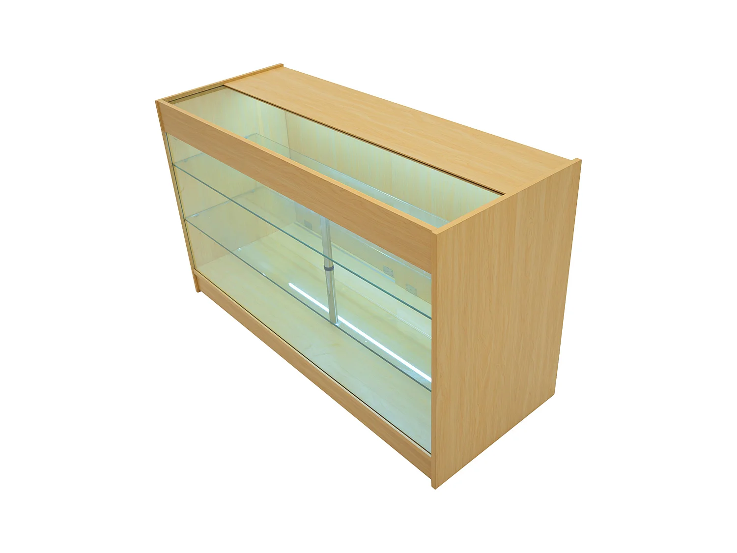 Comptoir de Ventes Verouillables en MDF Érable à LED Ensemble Helios K1500 CM60