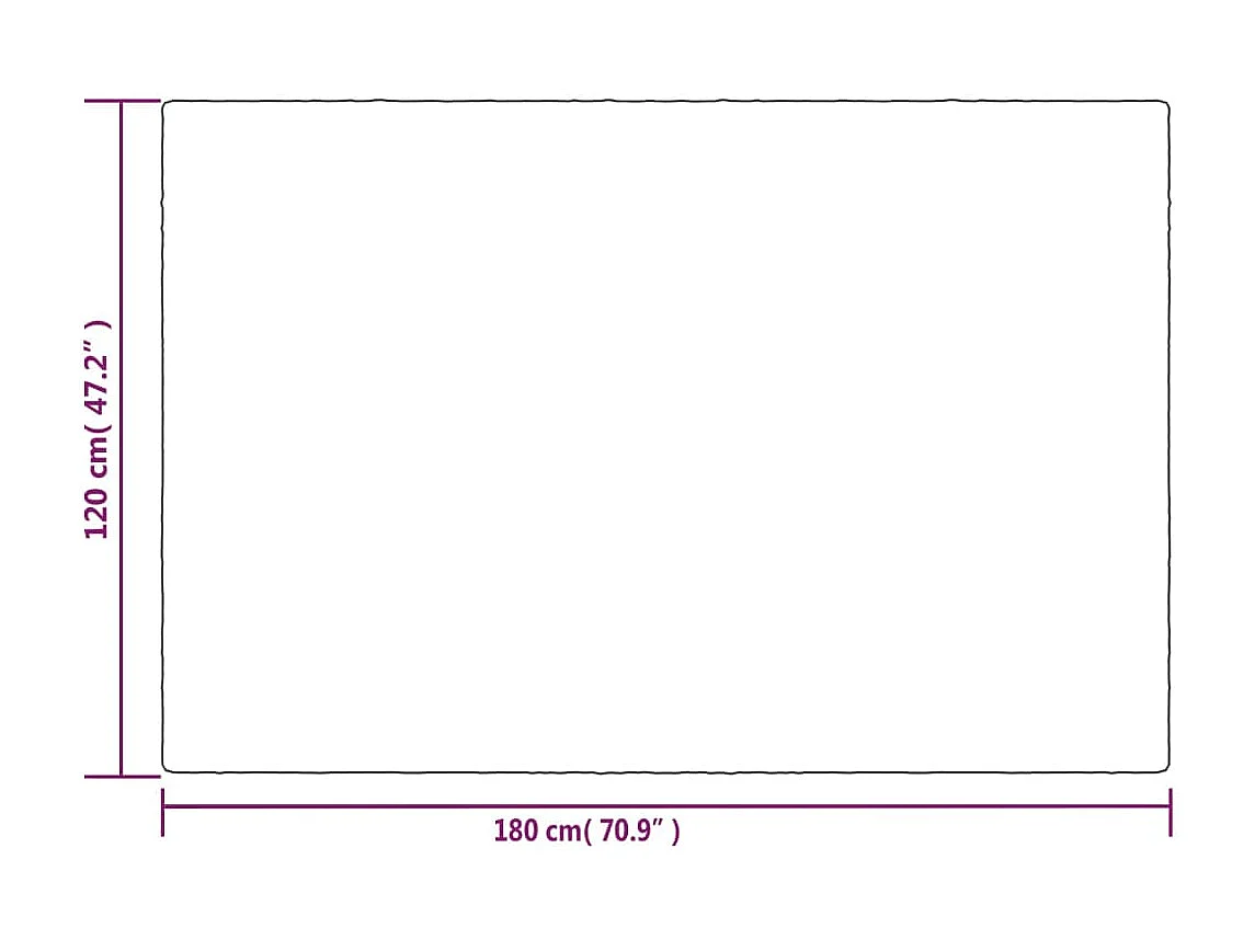 Couverture | Plaid lestée avec housse Gris 120x180 cm 9 kg Tissu