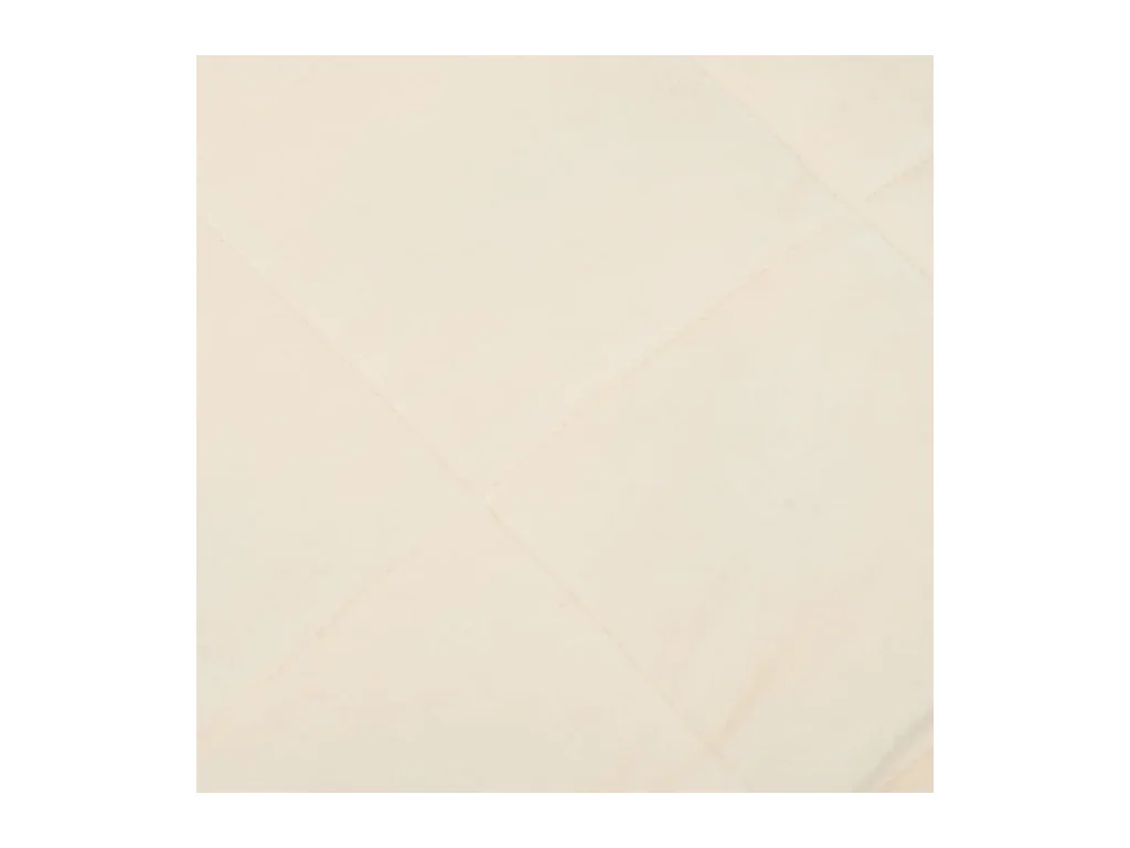 Couverture | Plaid lestée Crème clair 138x200 cm 10 kg Tissu
