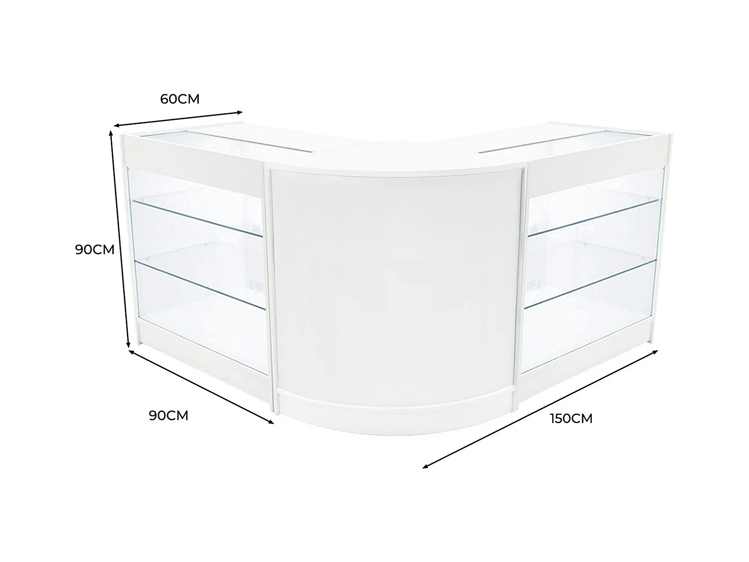 Zestaw oświetlenia sklepowego Helios LED CM60 i 2 x K900 – biały