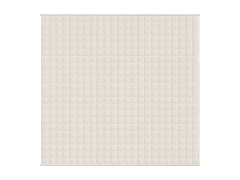 Couverture | Plaid lestée Crème clair 220x240 cm 15 kg Tissu