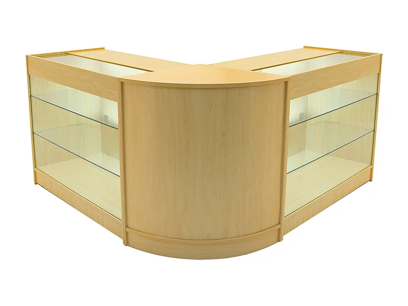 Helios LED Verkaufstheken-Set CM60 + K1200 (2 Stück) – Ahorn