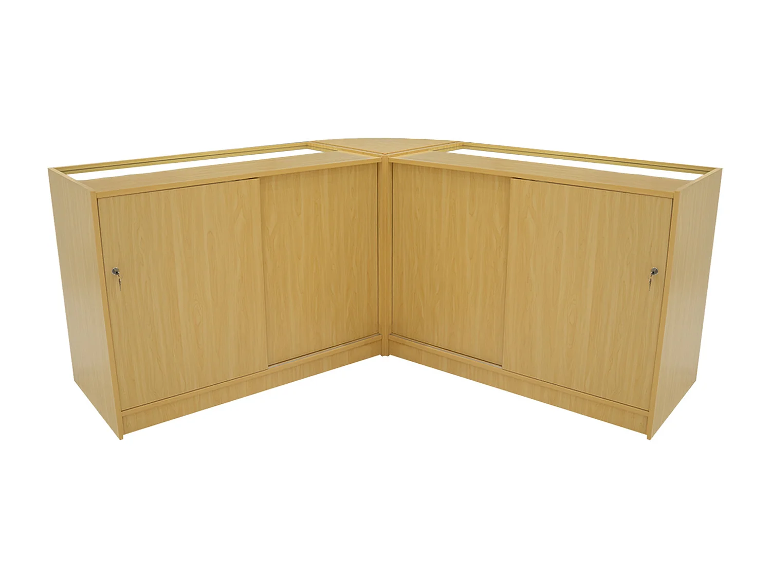 Comptoir de Ventes Verouillables en MDF Érable à LED Ensemble Helios K1200 CM60