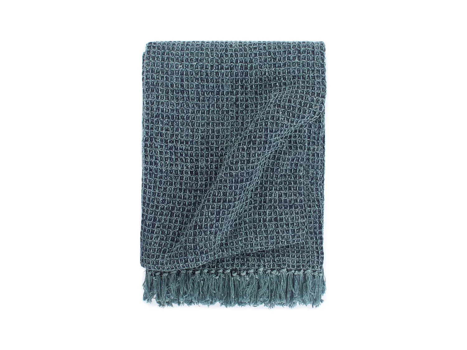 Couverture | Plaid en coton 125 x 150 cm Bleu indigo