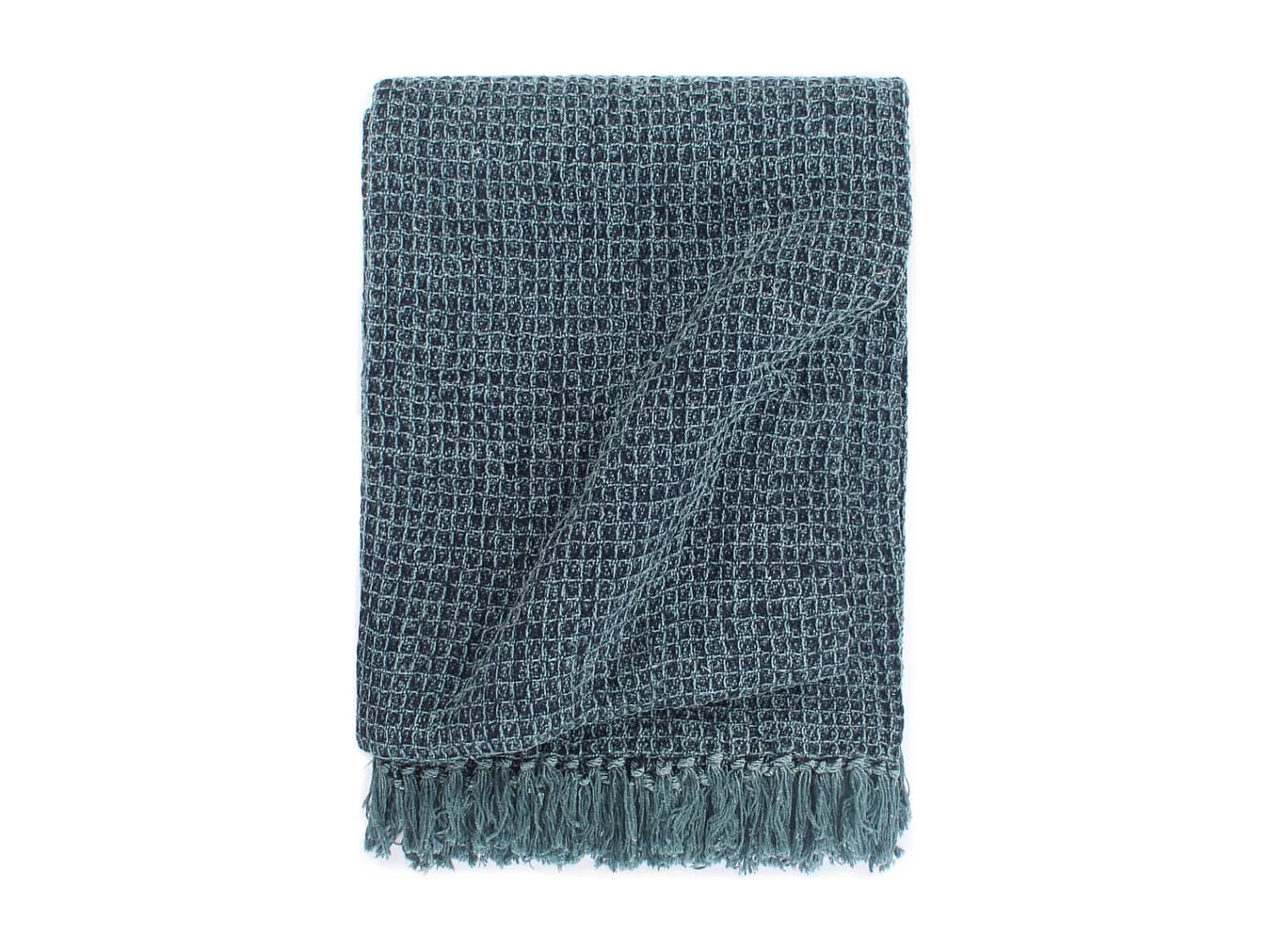 Couverture | Plaid en coton 125 x 150 cm Bleu indigo