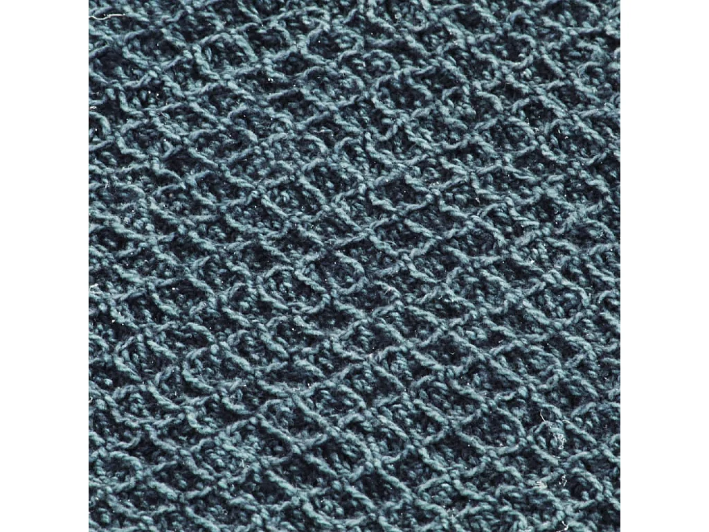 Couverture | Plaid en coton 220 x 250 cm Bleu indigo