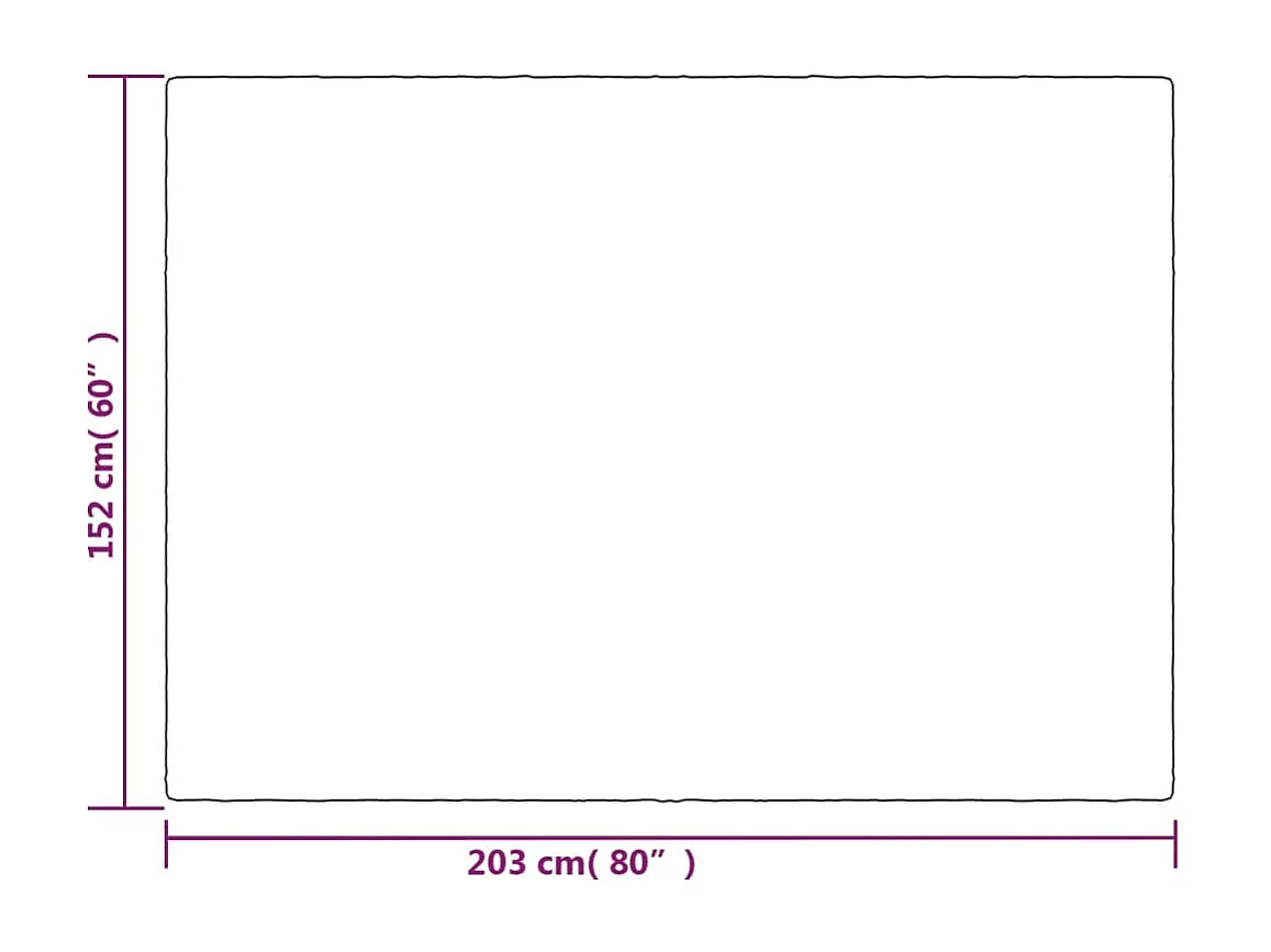 Couverture | Plaid lestée avec housse Gris 152x203 cm 7 kg Tissu