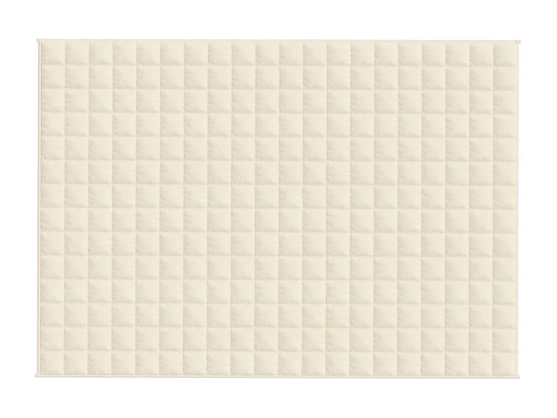 Couverture | Plaid lestée Crème clair 140x200 cm 10 kg Tissu
