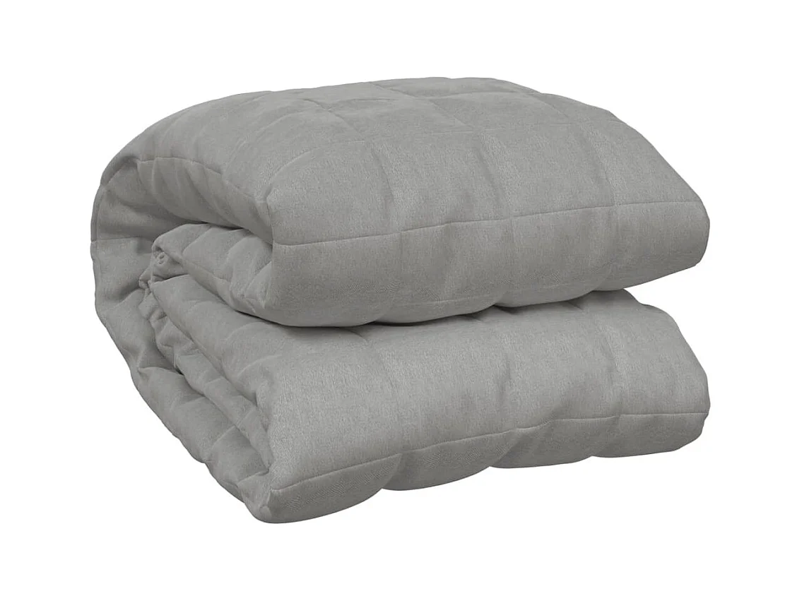Couverture | Plaid lestée Gris 200x200 cm 13 kg Tissu