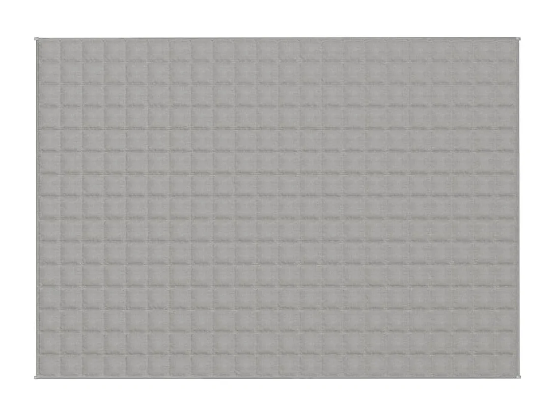 Couverture | Plaid lestée Gris 155x220 cm 7 kg Tissu