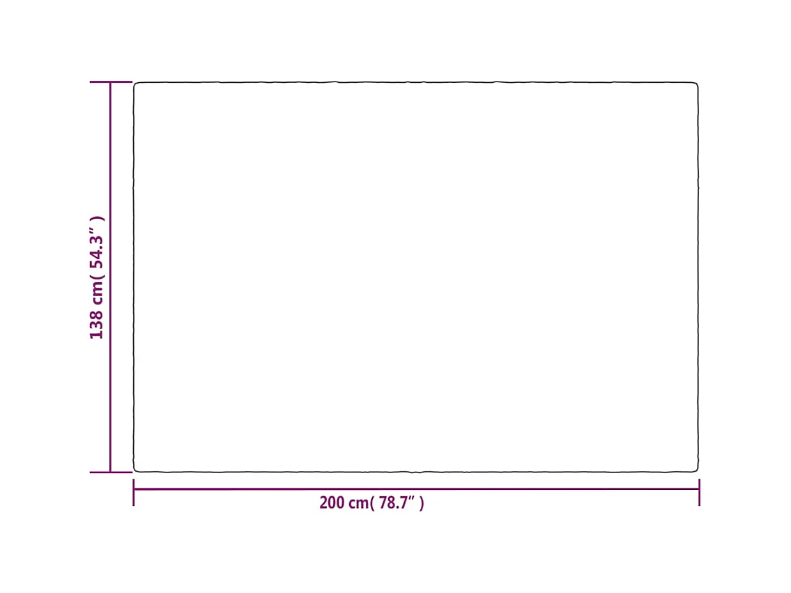 Couverture | Plaid lestée avec housse Gris 138x200 cm 10 kg Tissu