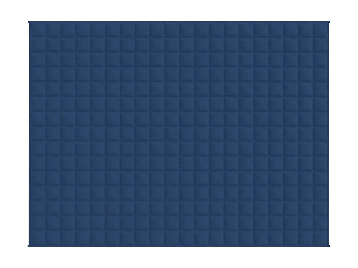 Couverture | Plaid lestée Bleu 152x203 cm 11 kg Tissu