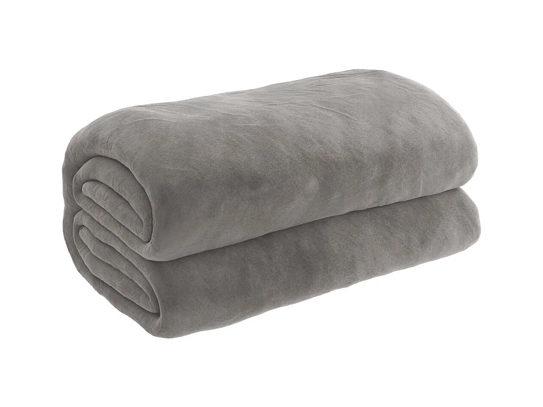 Couverture | Plaid lestée avec housse Gris 135x200 cm 10 kg Tissu