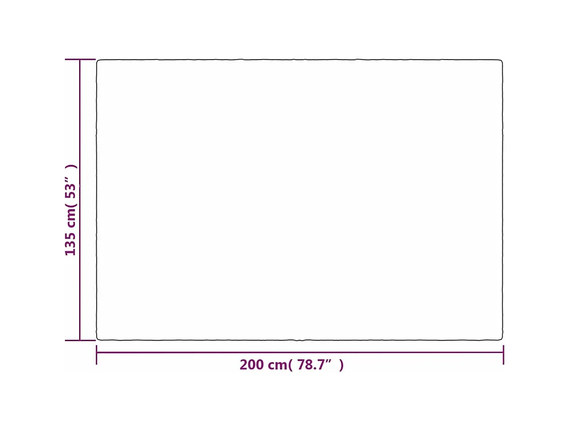 Couverture | Plaid lestée avec housse Gris 135x200 cm 10 kg Tissu