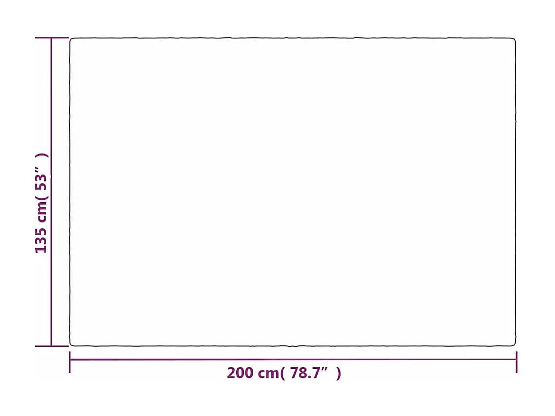 Couverture | Plaid lestée avec housse Gris 135x200 cm 10 kg Tissu