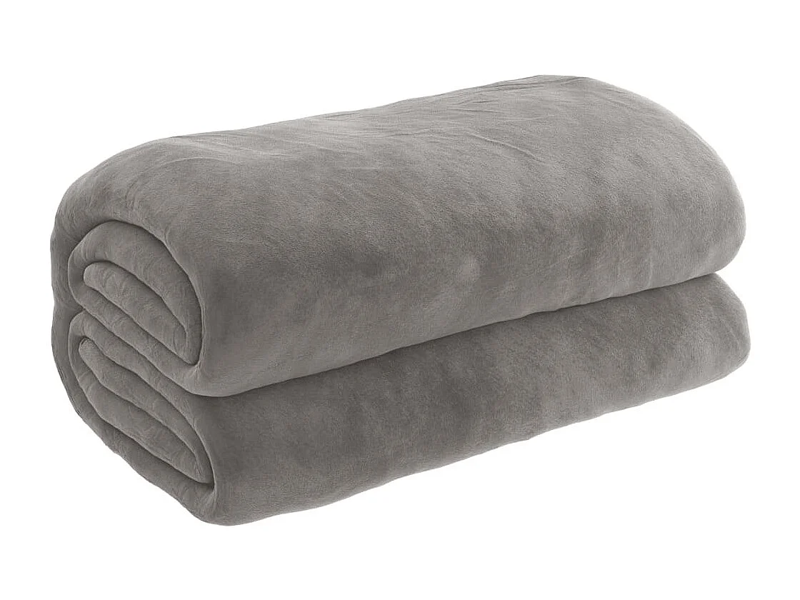 Couverture | Plaid lestée avec housse Gris 135x200 cm 10 kg Tissu