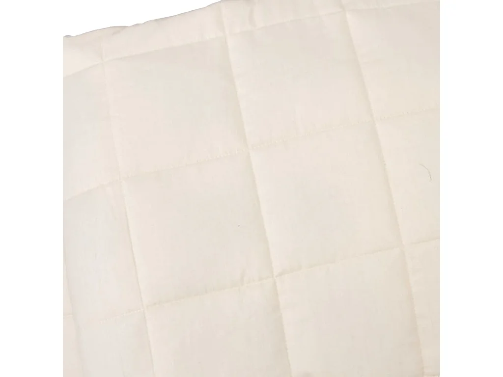 Couverture | Plaid lestée Crème clair 140x200 cm 10 kg Tissu