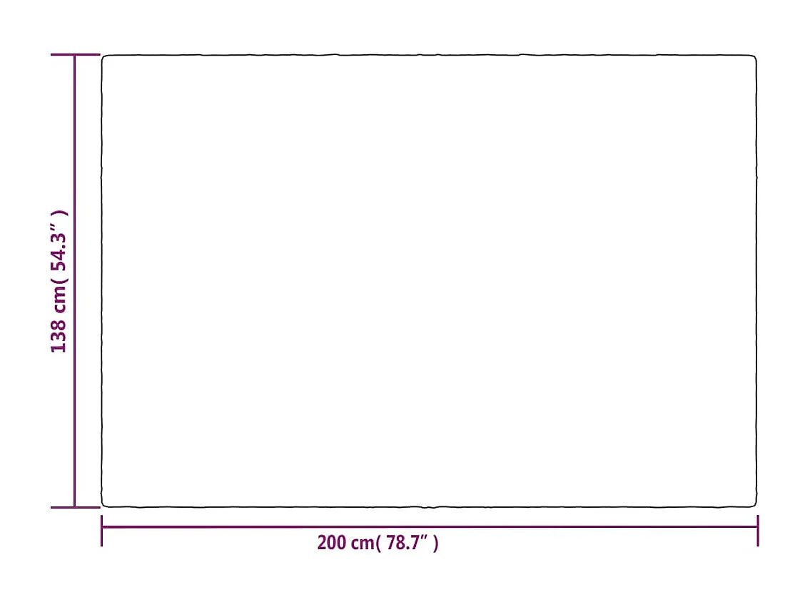 Couverture | Plaid lestée avec housse Gris 138x200 cm 6 kg Tissu