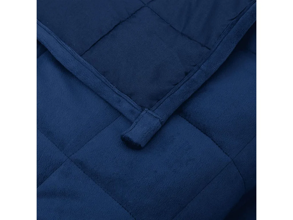 Couverture | Plaid lestée Bleu 220x230 cm 11 kg Tissu