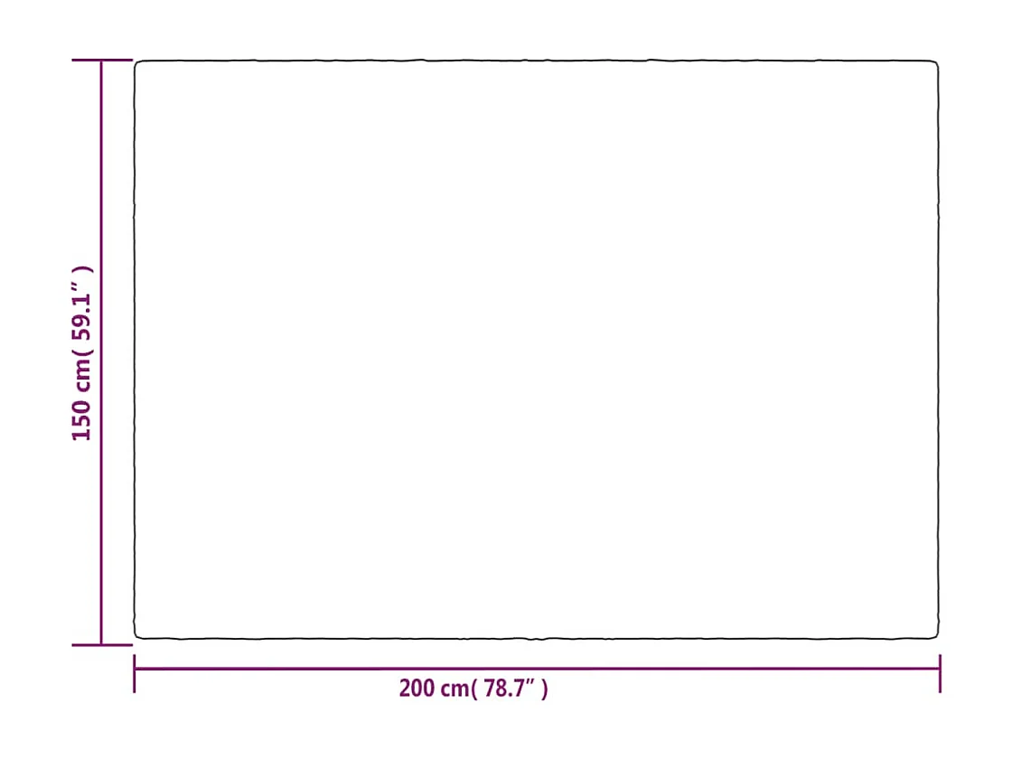 Couverture | Plaid lestée avec housse Gris 150x200 cm 7 kg Tissu